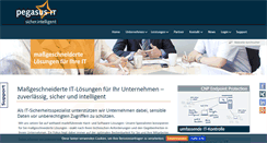 Desktop Screenshot of pegasus-gmbh.de